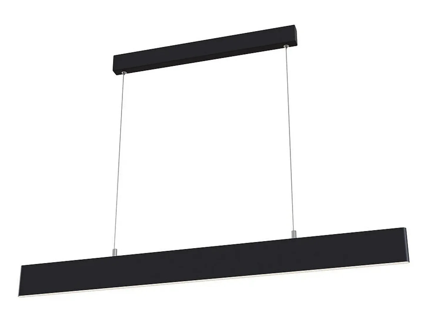 Step Lámpara colgante de techo lineal LED integrada negra