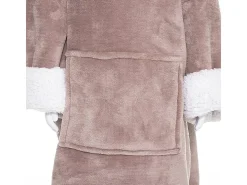 Sudadera Manta Infantil Unicornio Rosa con Capucha Suave y Cálida 60x95 cm con Bolsillo Frontal