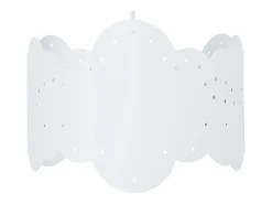 Suspensión TOSEL , metal ,Blanco,A 75xD30x P 30cm
