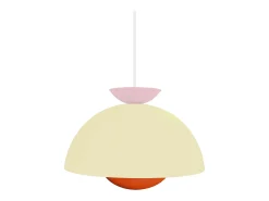 Suspensión TOSEL , metal,beige,A110xD30xP30cm