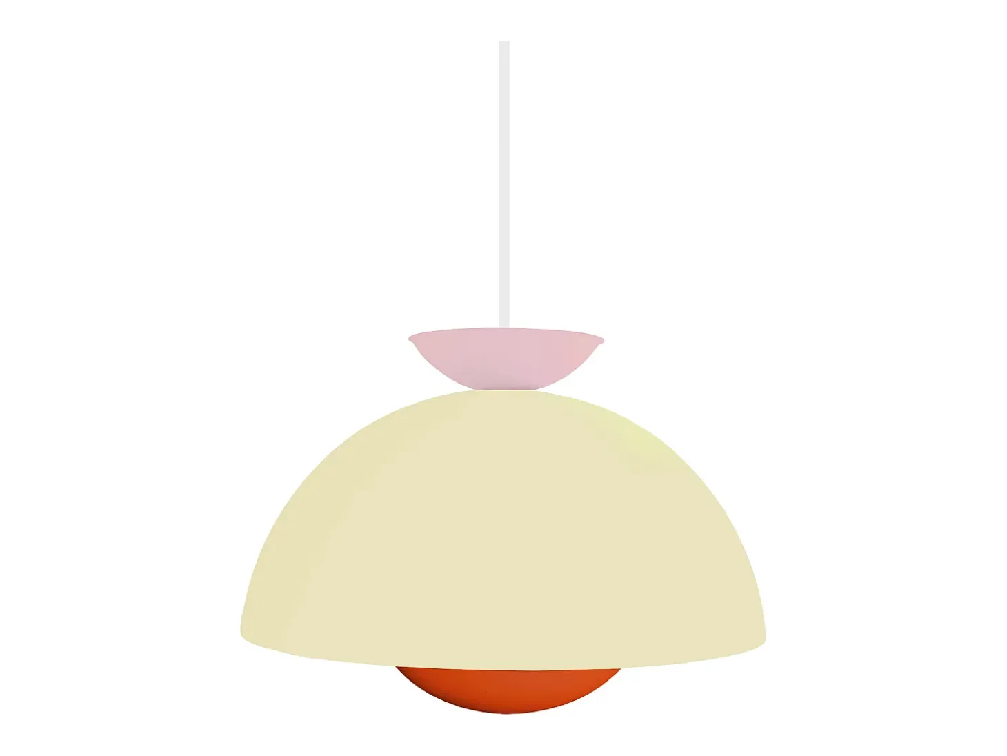 Suspensión TOSEL , metal,beige,A110xD30xP30cm