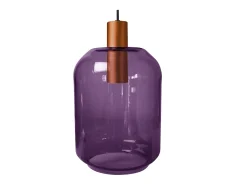 Suspensión TOSEL , metal,violeta ,A100x D20xP20cm