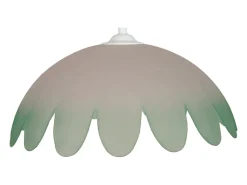 Suspensión TOSEL , vidrio,Blanco,A80xD35xP 35cm