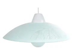 Suspensión TOSEL , vidrio,Gris , A 74xD45x P 45cm