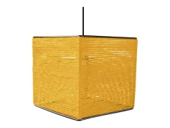 Suspensión TOSEL ,fibre ,AMARILLO,A 90xD25x P 25cm