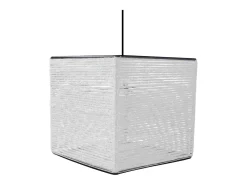 Suspensión TOSEL ,fibre ,Blanco,A 90xD20x P 20cm