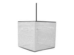 Suspensión TOSEL ,fibre ,Blanco,A90xD 16xP16cm