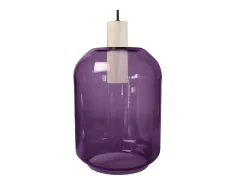Suspensión TOSEL ,madera ,violeta , A 100xD20xP20cm