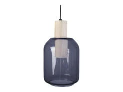 Suspensión TOSEL ,madera,Azul , A100xD14xP 14cm