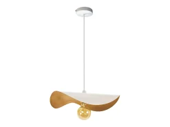 Suspensión TOSEL ,metal ,Blanco ,A 65xD40x P 40cm