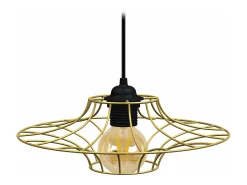 Suspensión TOSEL ,metal ,Dorado ,A70xD30xP30cm