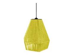 Suspensión TOSEL ,metal, fibra,AMARILLO, A 90xD30xP30cm