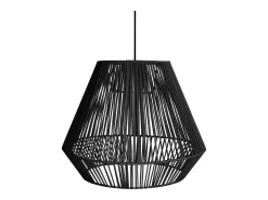Suspensión TOSEL ,metal, fibra,Negro ,A88xD40xP40cm