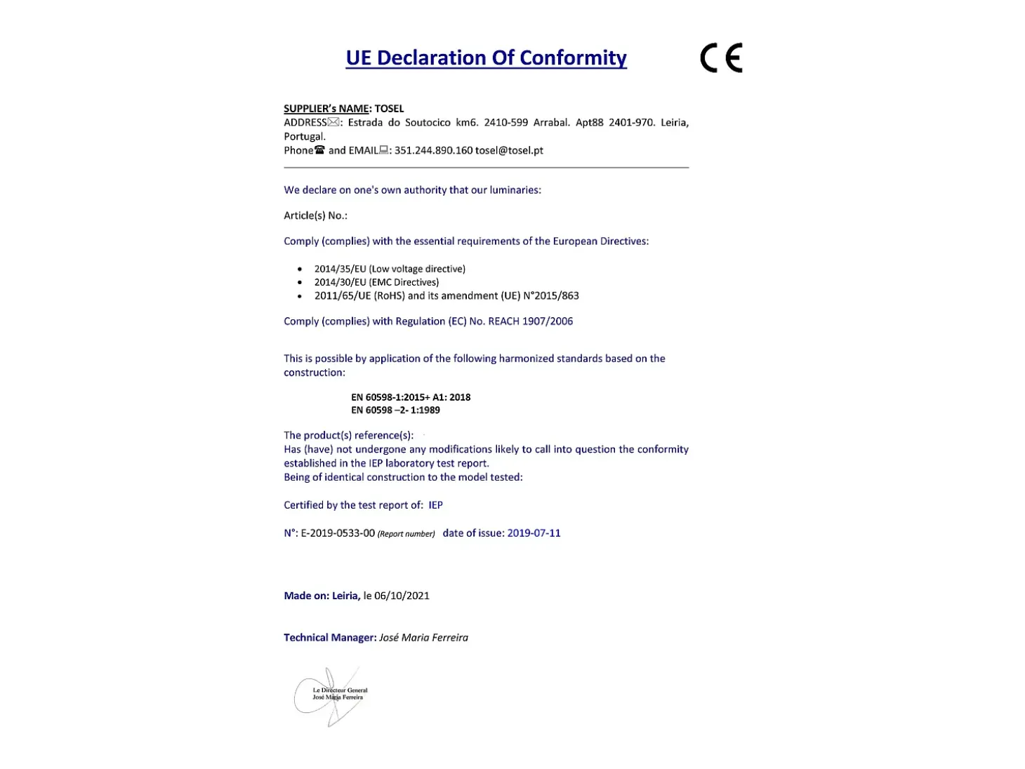 Suspensión TOSEL ,metal, fibra,Negro , A 90xD30x P 30cm