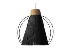 Suspensión TOSEL ,metal, fibra,Blanco , A90xD32xP 32cm
