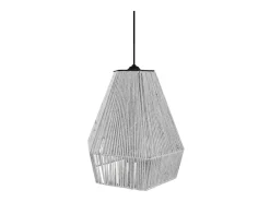 Suspensión TOSEL ,metal, fibra,Blanco ,A 90x D30xP30cm