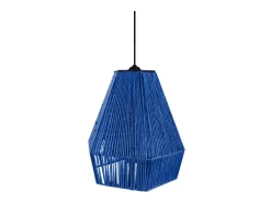 Suspensión TOSEL ,metal, fibra,Azul , A90xD30xP 30cm