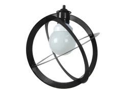 Suspensión TOSEL ,metal, Negro , A 88xD28xP28cm