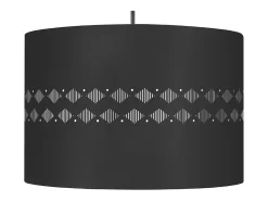 Suspensión TOSEL ,metal -,Negro ,A 80xD 30x P 30cm