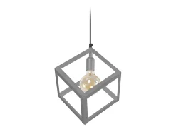 Suspensión TOSEL ,metal,Aluminio ,A 86xD 27x P 27cm