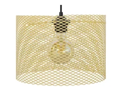 Suspensión TOSEL ,metal,AMARILLO,A80xD25xP25cm