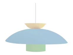 Suspensión TOSEL ,metal,Azul ,A110xD40xP40cm
