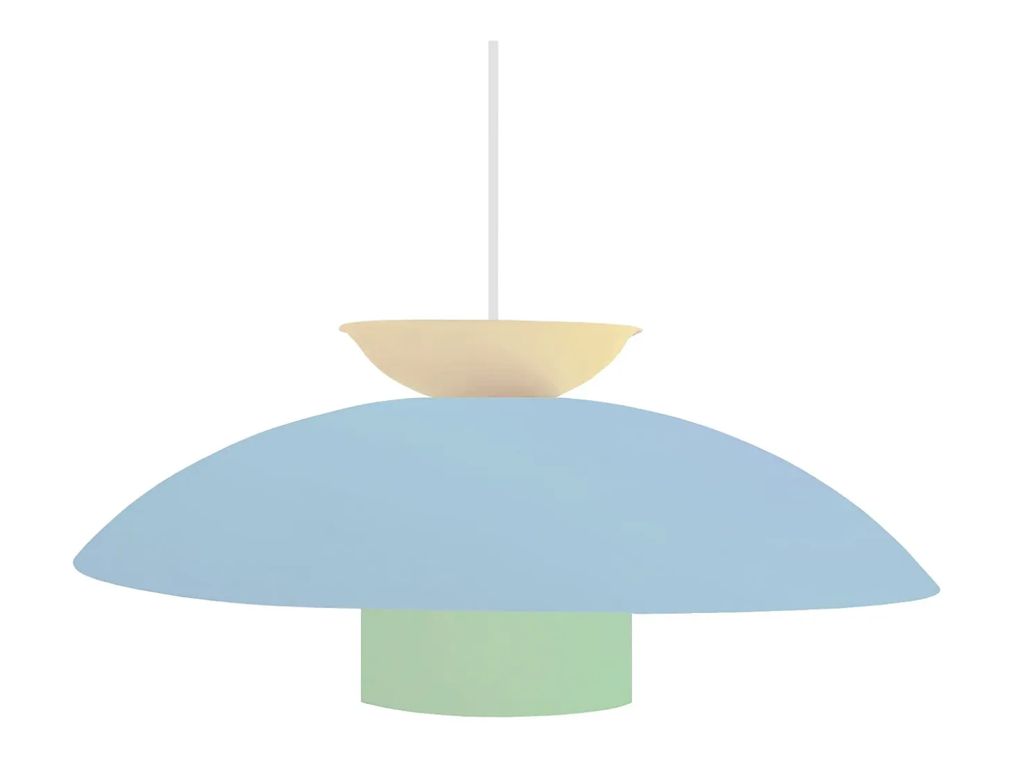 Suspensión TOSEL ,metal,Azul ,A110xD40xP40cm