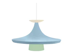 Suspensión TOSEL ,metal,Azul ,A110xD 36x P 36cm