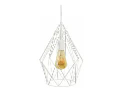 Suspensión TOSEL ,metal,Blanco,A90xD35xP30cm