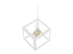 Suspensión TOSEL ,metal,Blanco,A86xD 27x P 27cm
