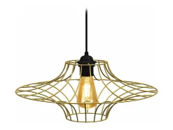 Suspensión TOSEL ,metal,Dorado ,A76xD40xP40cm