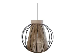 Suspensión TOSEL ,metal-fibra,natural,A90xD32xP32cm