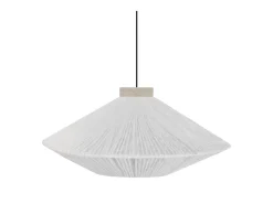 Suspensión TOSEL ,metal-fibra,Blanco,A90x D 60xP60cm