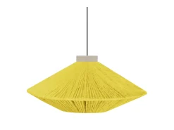 Suspensión TOSEL ,metal-fibra,AMARILLO, A90xD60xP60cm
