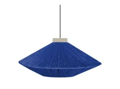 Suspensión TOSEL ,metal-fibra,Azul ,A90xD60xP 60cm