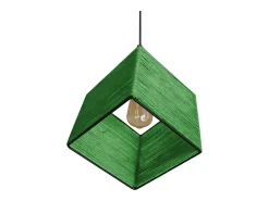 Suspensión TOSEL ,metal-fibra,natural,A 90xD25x P 25cm
