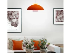 Suspensión TOSEL ,metal,Naranja,A110xD29xP29cm