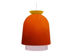 Suspensión TOSEL ,metal,Naranja,A110xD18xP18cm