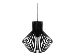 Suspensión TOSEL ,metal,Negro ,A90xD 36xP36cm