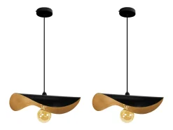Suspensión TOSEL ,metal,Negro ,A65xD40xP40cm