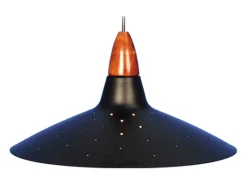 Suspensión TOSEL ,metal,Negro ,A19xD38x P 38cm