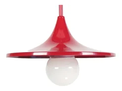 Suspensión TOSEL ,metal,Rojo,A70xD 27xP27cm