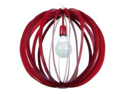 Suspensión TOSEL ,metal,Rojo,A110xD 50xP50cm