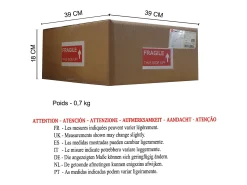 Suspensión TOSEL ,metal,Rojo,A77xD 40x P 40cm