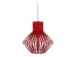 Suspensión TOSEL ,metal,Rojo,A90x D36xP36cm