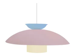 Suspensión TOSEL ,metal,Rosa ,A110xD40xP40cm