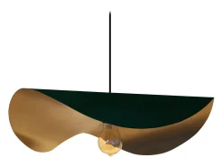 Suspensión TOSEL ,metal,Verde,A100xD 17xP17cm