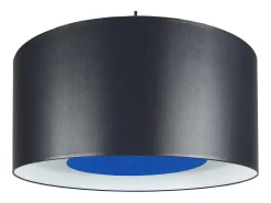 Suspensión TOSEL ,tela ,Negro ,A80xD35xP35cm