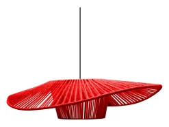 Suspensión TOSEL ,tela,Rojo,A 70x D55xP60cm