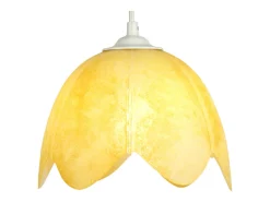 Suspensión TOSEL ,vidrio,AMARILLO,A75xD18xP18cm